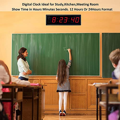 LED Digital Countdown Wall Clock Fitness Timer Stopwatch for Gym (2.3inch Digital High) - size: 2.3inch Digital High