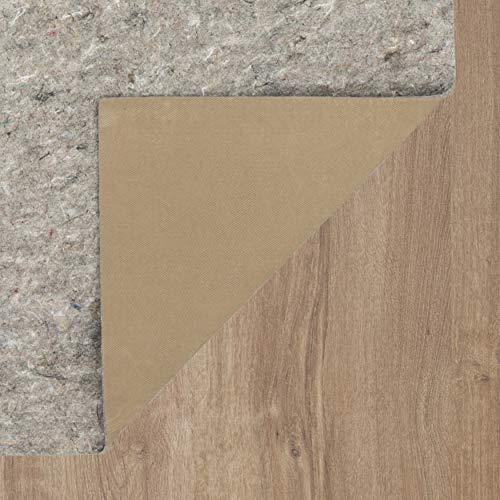 Mohawk Home Non Slip Rug Pad 5' 9" x 9'- 1/4" Thick Felt + Latex Rubber Gripper - Dual Surface Cushion for Hardwood, Carpet, Tile Floors, Made in USA - size: 5'9" x 9' (Rectangular), style: 1/4 Inch Dual Surface Rug Pad
