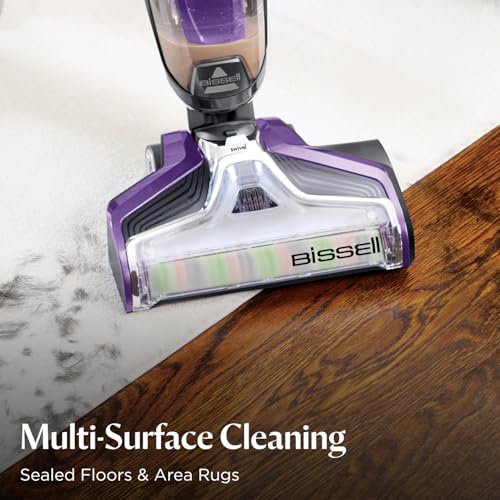 Bissell CrossWave Pet Pro Wet Dry Vacuum Mop, Hard Floors, 2306A | All-in-one vacuum & mop; area rugs & hard floors; Purple color; simultaneous vacuuming & washing - style: CrossWave Pet Pro