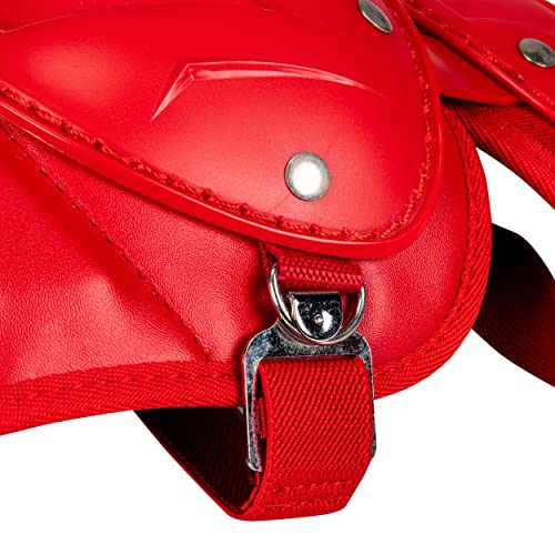 Champro Optimus MVP Double Knee Leg Guard - color: Scarlet, size: 14.5"
