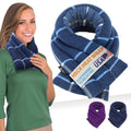 SunnyBay Microwave Heating Pad, 26" Long Microwavable Neck Wrap & Heat Pack for Moist Hot Therapy, Heated Neck Warmer for Neck, Shoulder & Back Pain Relief, Flaxseed Filling, 26x6, Ocean Blue - color: 6x26 Unscented - Ocean Blue