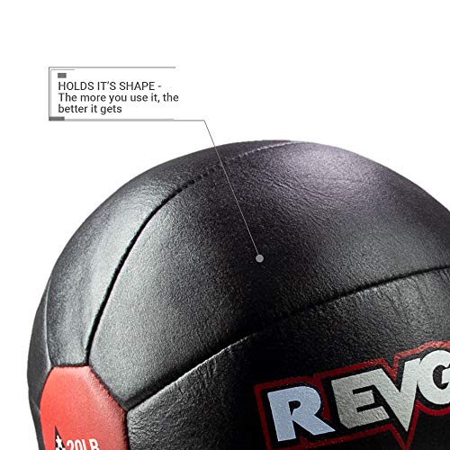 Revgear Leather Medicine Ball, 9-Pound