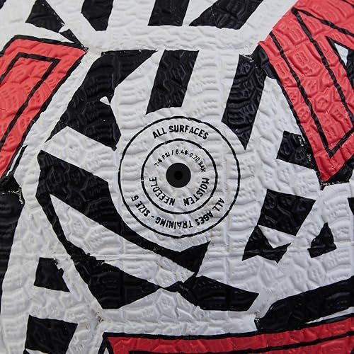 Mitre Recreation Soccer Ball - color: Street Soccer - White/Black/Red, size: 3