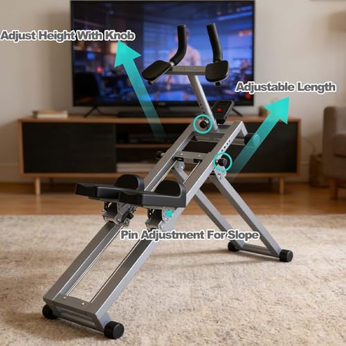 3-in-1 Spine Twist Stretcher & Stair Stepper & Waist Trainer, Multifunctional Trainer Adjustable Back Stretcher Machine for Lower Back Exercise, Core Activation & Full-Body Workout - color: Grey