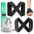 2 Pcs Figure 8 Straps, Wrist Protection and Slip Resistance During Exercise with Figure Eight Wrist Straps, Suitable for Strength Training Exercises Such as Deadlifts in the Gym