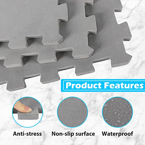 Hot Tub Mat for Inflatable Tub, 77IN Hot Tub Pad Foundation, Upgraded Thickened Eva Foam Padding for Outdoor Hot Tubs | Interlocking Patio Tiles Outdoor (1/2" Thickness) - size: EVA-round1.2