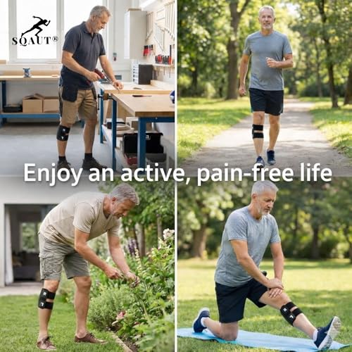 Sciatica Pain Relief Brace with Dual Removable Pressure Pads – Adjustable Acupressure Knee Strap for Nerve Pain, Lower Back, Hip & Leg Pain Relief – Comfortable, Anti-Slip Support Band for Daily Use