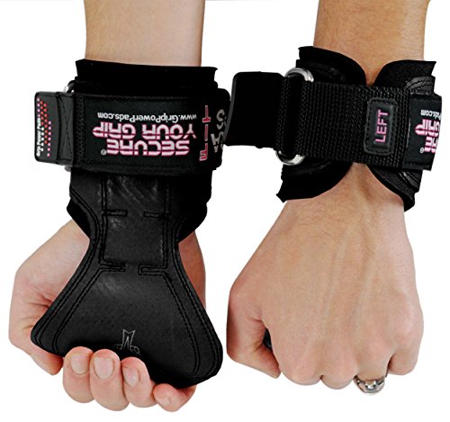 Cobra Grips Weight Lifting Gloves with Adjustable Neoprene Padded Wrist Wraps - Heavy Duty Alternative to Power Lifting Hooks for Deadlifts - color: FIT Black Rubber, size: 4.25 - 7.0"