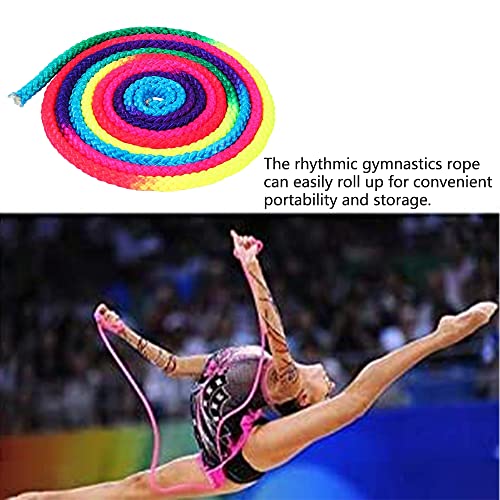 Watris Veiyi Rhythmic Gymnastics Rope, 2.8m/110in | Rainbow Rhythmic Arts Training Jumps Rope