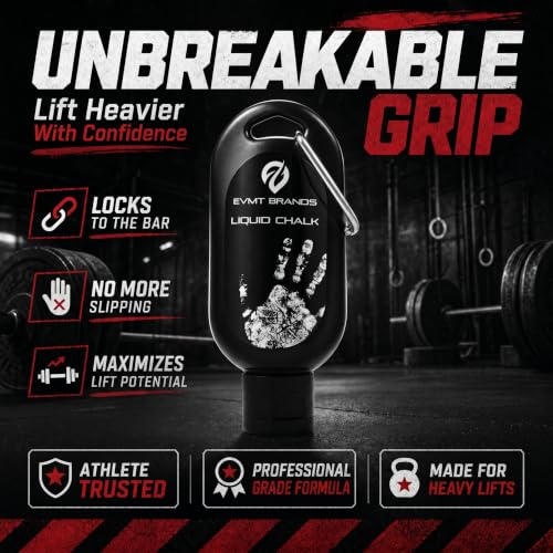 EVMT Brands Liquid Chalk, Mess Free Gym Chalk for Weightlifting, Gymnastics, Rock Climbing, Dancing. Sweat Resistant and Long Lasting for Stronger Grip. - color: A4-1pk Cl