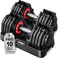 Rendpas Adjustable Dumbbells Set 25/55/80lbs, 10-in-1/16-in-1 Free Weights Set, 1-Second Quick Adjust,Space-Saving Home Gym Strength Training for Men Women - size: 55LBS Pair-10 Weights