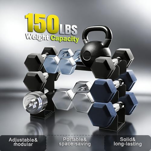Small Dumbbell Rack Stand Only - Iron Weight Stand Holder Storage for Dumbbells Kettlebells- Weight Rack for Home Gym Corner - color: Basic