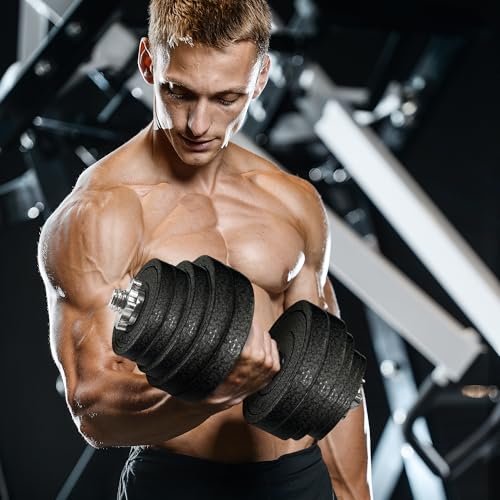 Fitvids 1" Standard Dumbbells Weight Plate Set for 1-inch Dumbells Bar
