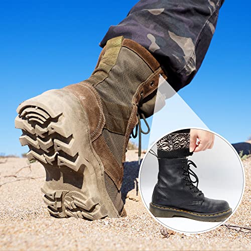 JaGely 2 Pairs Black Boot Blousers Elastic Boot Straps Bands Blousing Straps Ankle Hook and Loop for Hunting Hiking Cycling - size: 2.5 cm *30 cm