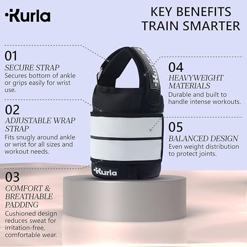 Ankle & Wrist Weights - 8/16/20/30 lbs Pair (4-15lbs - Each) | Dual Adjustable Secure Strap System, Patented Design, Ideal for Home Workouts, Pilates, Yoga, Glute Training - size: 10 lbs each (20 lbs pair)