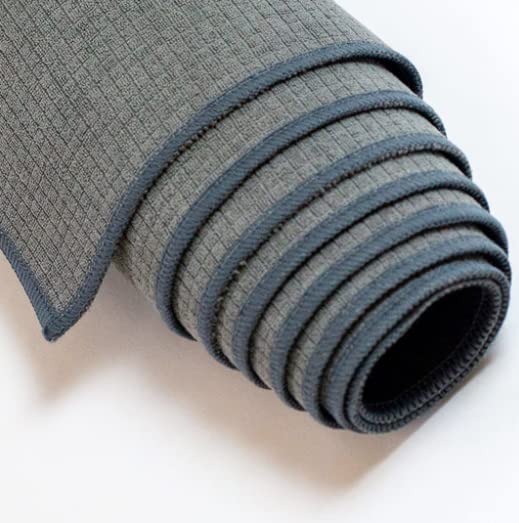 Non-Slip Yoga Pilates Mat Towel | Gray 72" x 25"