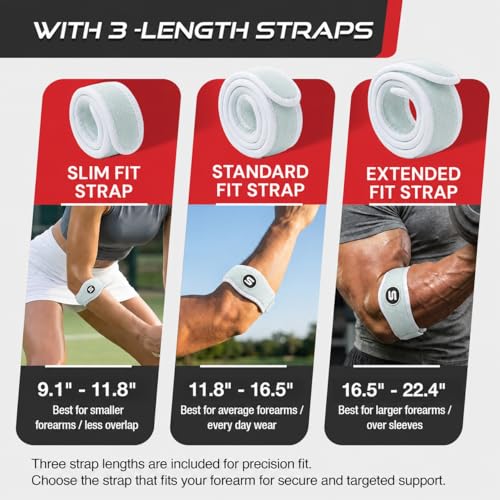 Sleeve Stars Tennis Elbow Brace for Men & Women, Elbow Brace for Tendonitis, Tennis Elbow Strap, Golfers Elbow Brace, Elbow Support Wrap for Tennis Elbow Relief, Fits 9"-23" (Single/Mint Green) - color: Mint Green