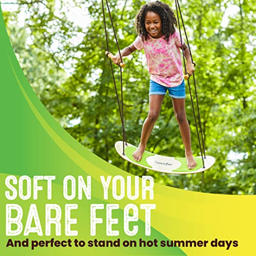 Swurfer SwurfGrip Traction Pads for Wooden Surf Swing – Comfortable Foam Grip Board Accessories, Heavy Duty Material - color: Green