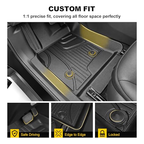 Original Floor Mats & Cargo Liner for Chevy Trax 2024 2025 2026 All Models | Custom Fit Trunk Mat for Chevrolet Trax 2024 2025 2026 1st & 2rd Row All Weather Car Accessories - style: Floor Mats & Cargo Liner