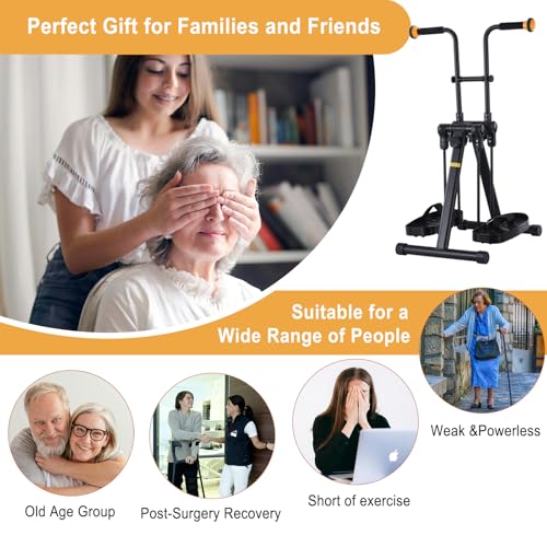 Pedal Exerciser Bike for Seniors, Arm Leg Hand and Knee Elderly Exercise Equipment, Sitting Home Exercise Machine for Total Body, Upper and Lower Limb Trainer
