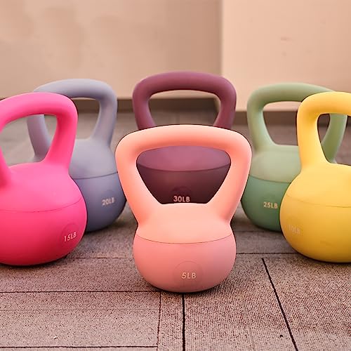 Signature Fitness Soft Kettlebells - Sea and Iron Sand Filled Weights for Women and Men - Color Coded Soft Vinyl Kettlebells, Multiple Sizes - style: B. 10-Pound