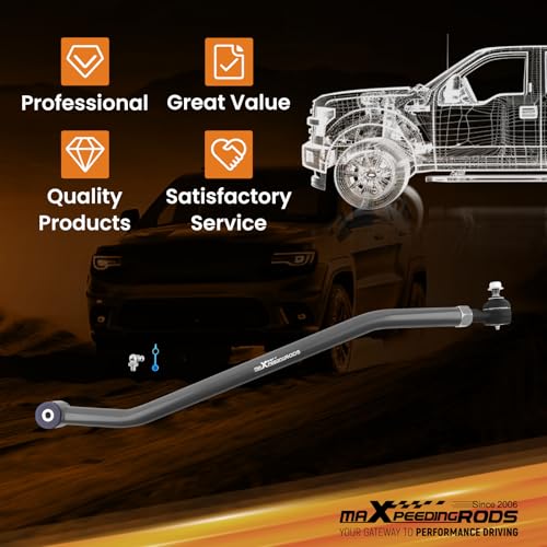 maXpeedingrods Adjustable Front Track Bar for Jeep Cherokee XJ Wrangler TJ with 1.5-4.5" Lift, Poly Bushing - size: for 1.5-4.5" Lift