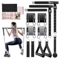 Bbtops Pilates Bar Kit with Resistance Bands,Pilates Bar with Stackable Bands Workout Equipment for Legs,Hip,Waist and Arm,Exercise Fitness Equipment for Women & Men Home Gym Yoga Pilates - color: Matte Black