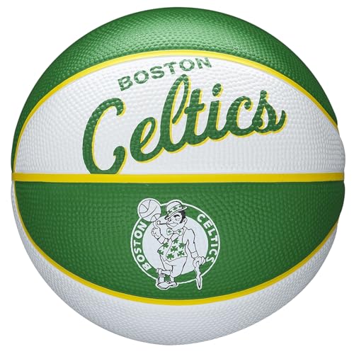 WILSON NBA Team Retro Mini Basketballs - Mini Size - 3" - color: Boston Celtics, size: Mini
