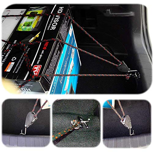 Heavy Duty Ratchet Tie Down Straps with Safety Hooks, Cargo Ratchet Straps for Kayak, Canoe, Truck, Trailer, Motorcycle, Grow Lights & Camping Gear, Securing Straps with Easy Release Ratchet Tightener - color: Black Red 1 Pair