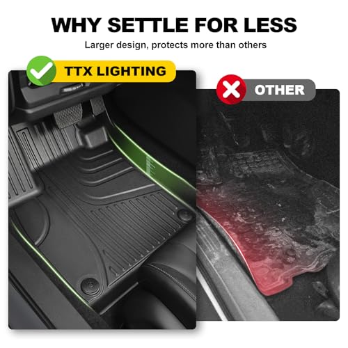 Floor Mats for Chevy Trax 2024 2025 2026 LS/1RS/LT/2RS/ACTIV All Models | TTX LIGHTING Floor Liners Custom Fit for Chevrolet Trax 1st and 2rd Row Car Mats Interior Accessories - style: Floor Mats