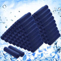 Hosuly 100 Pack Cooling Towels, 40"x12" Cooling Towels for Neck and Face Breathable Soft Chilly Sweat Rag Microfiber Sport Rags for Gym Yoga Golf Running - color: Dark Blue