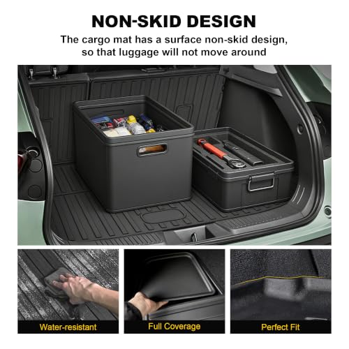 TTX LIGHTING Floor Mats & Cargo & Backrest Mat for 2024-2026 Chevy Trax | Custom Fit 1st and 2rd Row Car Mats, All Weather Cargo Tray Interior Accessories for Chevrolet Trax LS/1RS/LT/2RS/ACTIV - style: Floor & Cargo Liner & Seatback Mats