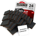 X-PROTECTOR Non Slip Furniture Pads – 24 pcs Premium Furniture Grippers 2"! | Best SelfAdhesive Rubber Feet Furniture Feet – Ideal Non Skid Furniture Pad Floor Protectors – Keep Furniture in Place! - size: 24 Square 2"