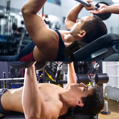Simgoing Weight Lifting Pad Bench Chest Press Back Pad for Free Weight Bench Exercises and Chest Press Support Non Slip PVC Leather Foam Support for Home Gym Strength Training - size: 9.3x7.1x3.2 Inch