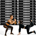 Deekin 20 Pcs Resistance Bands Resistance Loop Exercise Bands Exercise Equipment Elastic Drap Ring for Women and Men Home Fitness, Gym, Yoga - color: Black, size: 40-50 lbs
