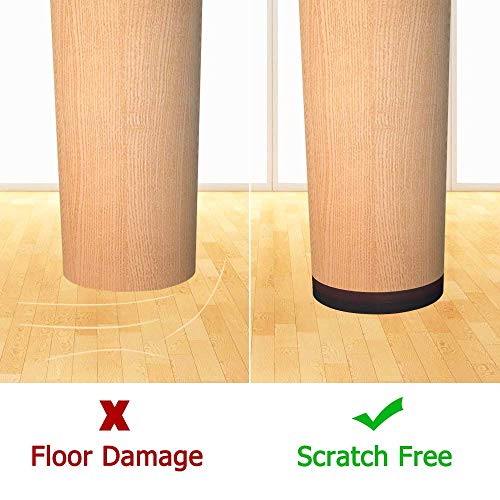 Yelanon Non Slip Furniture Pads -42 pcs 1" Furniture Grippers, Non Skid for Furniture Legs,Self Adhesive Rubber Feet Furniture Feet, Anti Skid Hardwood Floor Protector for Keep Couch Stoppers - size: 42pcs 1" Round