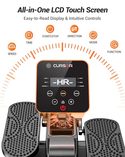 Under Desk Elliptical Machine Seated Pedal Exerciser | Quiet Leg Exerciser While Sitting, Mini Portable Leg Exercise Machine with Remote, Adjustable 12-Speeds, Manual & Auto Mode - color: Classic Black