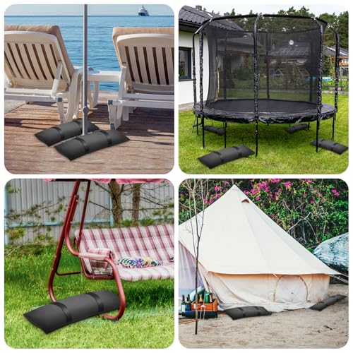 Aimosen 100 LBS Umbrella Base Weight Sand Bags, 2 Packs Fillable Heavy Duty | Sand Bags for Weight (Sandbags, Sand Not Included) for Outdoor Furniture, Umbrella Stand, Cantilever Umbrella & Poolside - size: 2 X 50 LBS