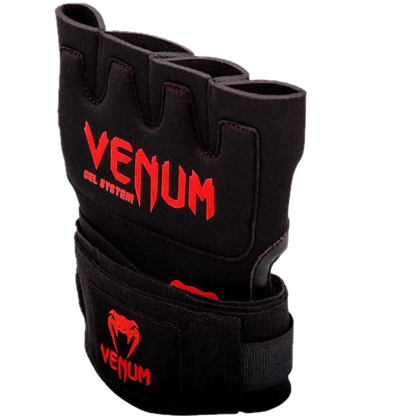 Venum Venum Gel Kontact Quick Wraps - color: Black/Red, size: Large