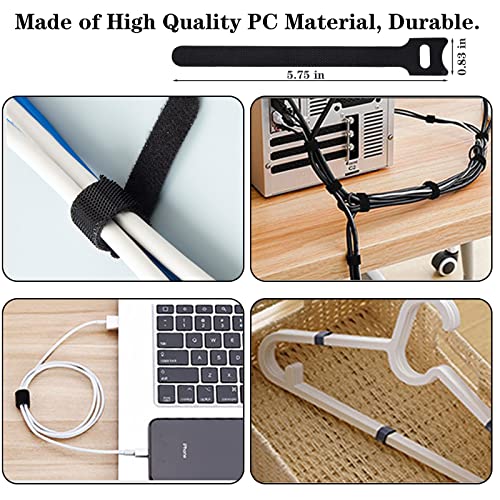 311Pcs Cable Management Organizer Kit 4 Cable Sleeve Split | 53Cable Clips 12Cord Clips Holder,22 Cable Ties, 20 Adhesive Wall Cable Tie, 200Fasten Cable Ties for TV Office Home - size: 311 PCS