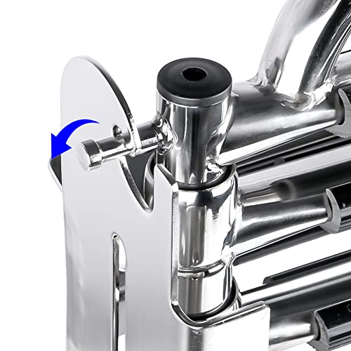 3-4 Step Ladder Under Platform Slide Mount Boat Boarding Ladder, Telescoping Ladder with a Carry Handle and Mounting Screws, Press-Type Spring Latch (3 Steps)
