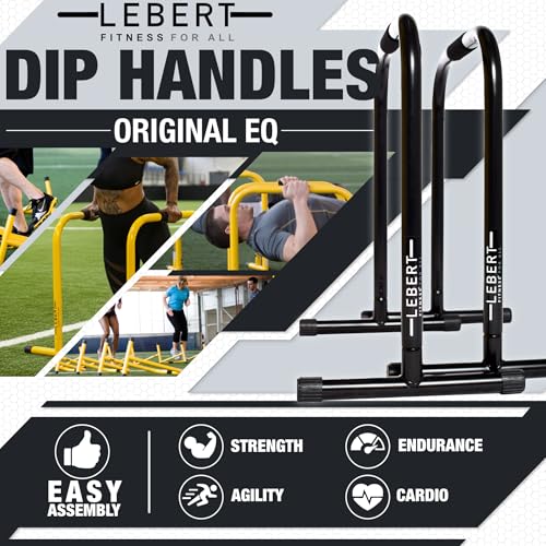 Lebert EQualizer Total Body Strengthener Dip Station Standard & XL - color: Black Regular