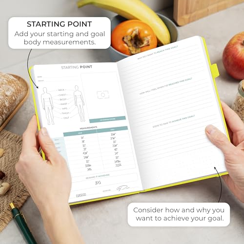 Clever Fox Food Journal - Daily Food Diary, Meal Planner to Track Calories & Nutrients, Weight Tracker Notebook, A5 (Neon Yellow) - color: Neon Yellow, size: A5 (5.8'' x 8.3'')