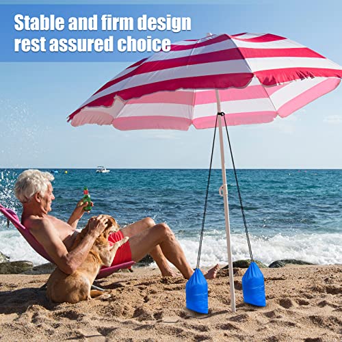 Saintrygo 2 Pack Sandbags for Beach Umbrella Heavy Duty Summer Canopy Tent Sandbags, Fillable Portable Windproof Weight Bag for Outdoor Canopy Legs, Tent Universal Sand Anchor Weights