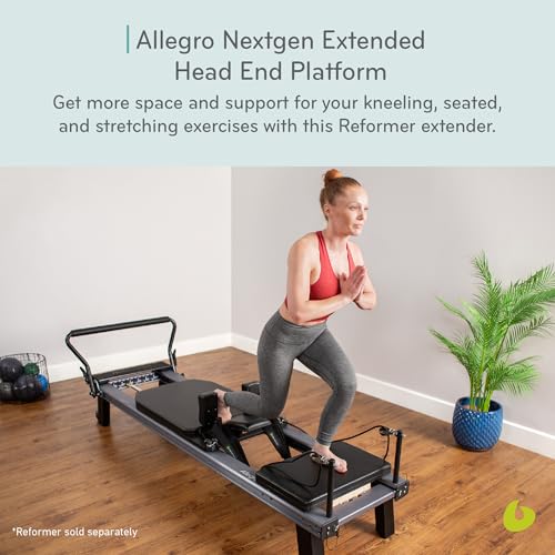 Balanced Body Allegro Nextgen Extended Head End Platform, Pilates Machine Accessory for Stretching