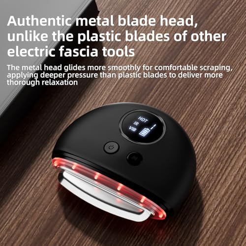 NHO Electric Fascia Knife, Heating and Vibration, Muscle Scraper Tool, Fascia Blaster, Fascia Tool Massage Tools for Deep Tissue, IASTM, Trigger Point Massage Tool, Gua Sha, Myofascial Release Tool