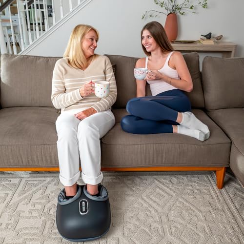 Nekteck Shiatsu Foot Massager with Heat & Air Compression Deep Kneading - color: Gray, size: Regular