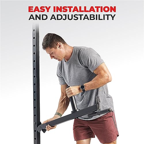 Sunny Health & Fitness Power Cage Squat Rack Attachments for Home Gym | Strength Training, Expanded Workout Variety, Durable Construction, Secure Fit, Quick Installation, Versatile Exercise Support - style: Belt Squats