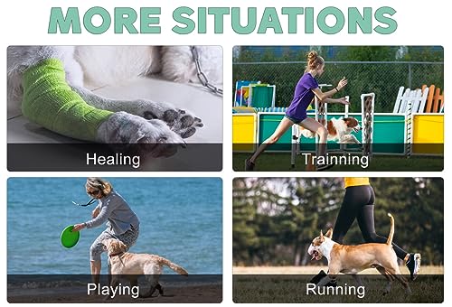 Dog Leg Brace for Hind Hock Joint, Rear Ankle Compression Wrap with Metal Strips Strong Support for Torn ACL & CCL, Prevents from Injury and Sprain, Helps with Wounds Care and Arthritis (S) - size: S-Right
