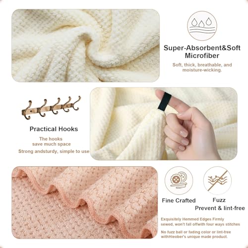 2 Pack Bath Towel Set, Waffle Bath Towel Set, Microfiber Super Soft Highly Absorbent, Sturdy Quick Drying Towels for Bathroom, Gym, Sports, Yoga (2 Piece 27" x 55", 2White) - color: White, size: 27 x 55 Inch